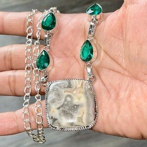 Crazy Lace Agate Necklace 16”-18”